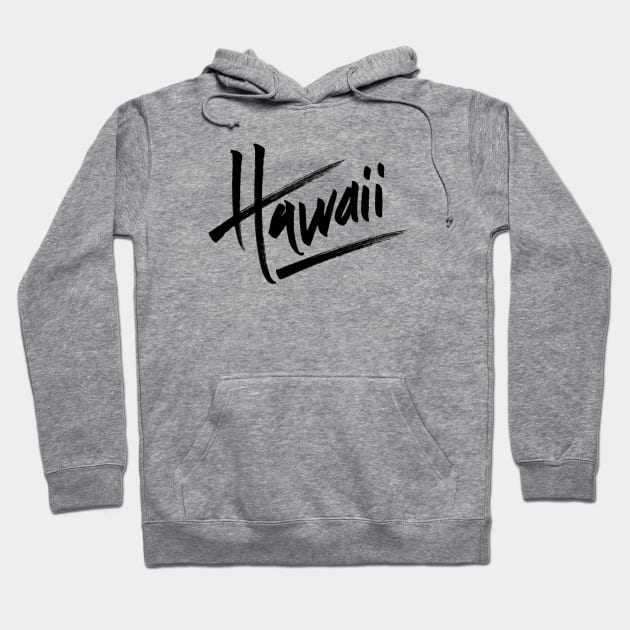 Hawaii 2 - black Hoodie by andrearubele